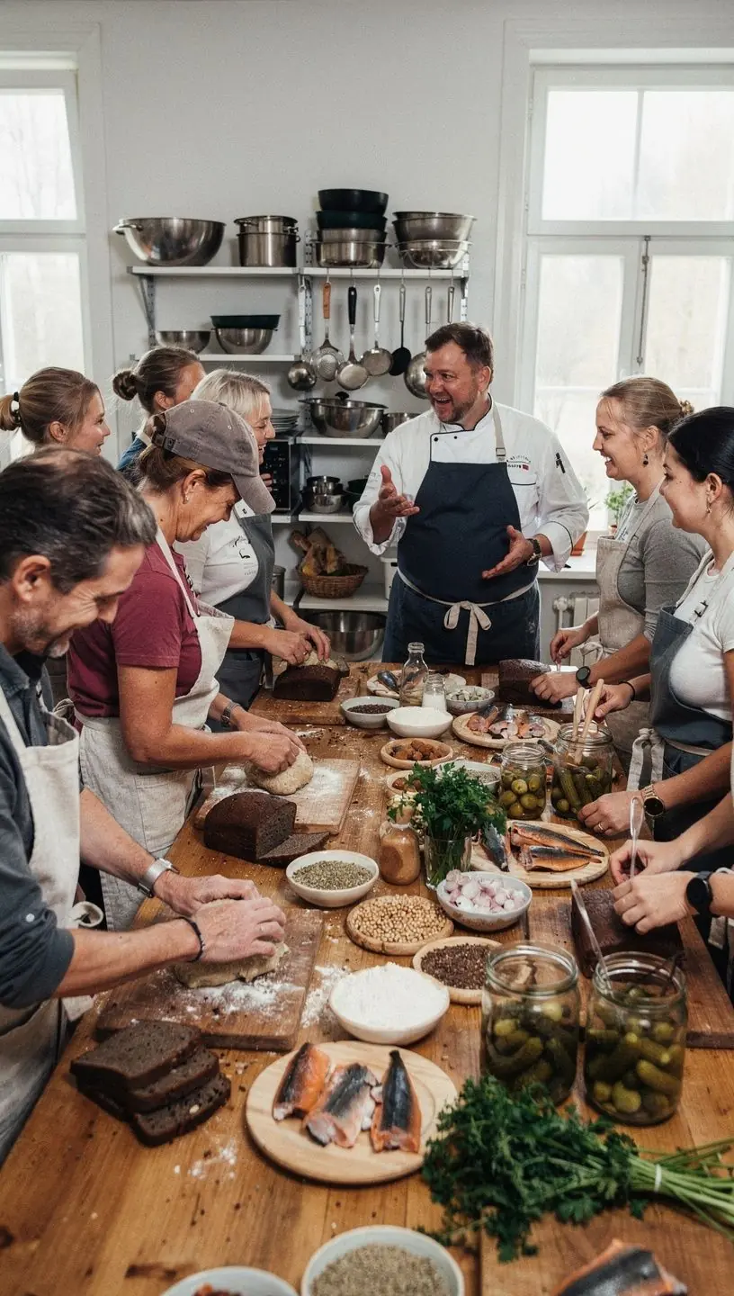 Kohalik giid, kes näitab turistidele traditsioonilisi Eesti külasid ja nende kultuuripärandit.